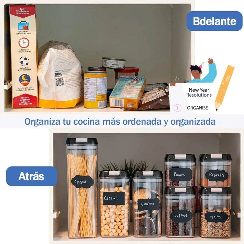⏰ ¡Pocas unidades en Colombia! Kit de 7 Recipientes Herméticos – Menos desorden, más practicidad ✨